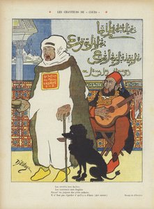 Satir som föreställer den avsatte marockanska sultanen Abdelaziz och den osmanske sultanen Abdul Hamid II.