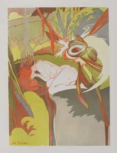 La Source du Mal, 1894 (färg litho på vävt papper)