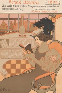 Nyårsönskningar för 1897 från Octave Uzanne, 1896 av Georges de Feure