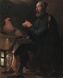 Franska: Les larmes de Saint-Pierre Saint Peter Repentant av Georges de La Tour