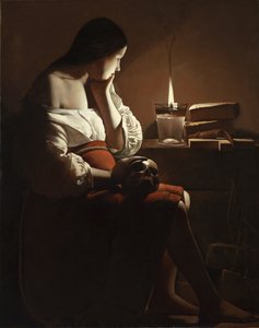Georges de La Tour - Magdalenan med den rykande lågan, cirka 1635-37 av Georges de La Tour