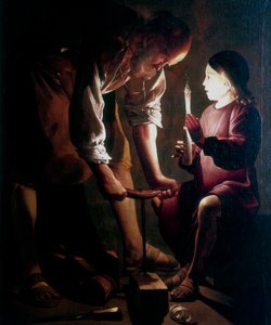 St Joseph the Carpenter, c1640 av Georges de La Tour