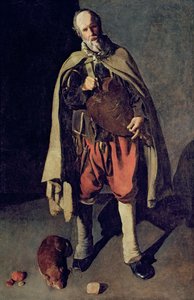 Spelaren med sin hund, 1620-talet (se även 181976) av Georges de La Tour