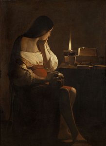 Den ångerfulla Maria Magdalena av Georges de La Tour