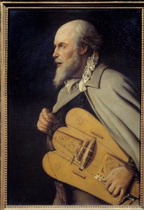 Den gamla mannen. Målning av Georges De La Tour (1593-1652) av Georges de La Tour