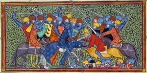 Charles Martel i slaget vid Tours, Frankrikes stora krönikor (27686528435)