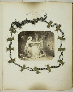 Utan titel [kvinna spinning], 185568. av Georgina Cowper