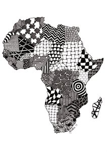 Afrika, 2015 (tusch på bristolkartong)