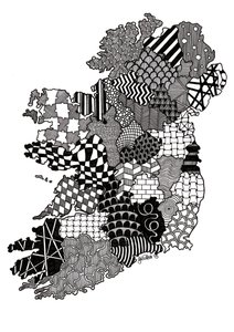 Irland, 2015 (tusch på bristolkartong)