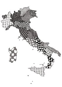 Italien, 2015 (tusch på bristolkartong)