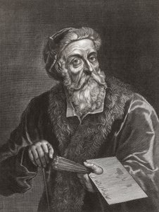 Tizian. Porträtt. (skriva ut) av Gerard (after) Edelinck