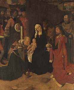 Adoration of the Magi, c.1490 (olja på duk) av Gerard David