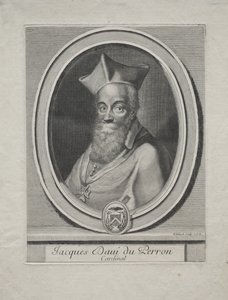 Kardinal Jacques Davey Duperron av Gérard Edelinck