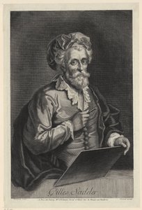 Porträtt av Jacques Bénigne Bossuet av Gérard Edelinck