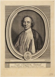 Porträtt av Jacques Sarrazin av Gérard Edelinck