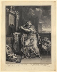 Porträtt av Jean-Baptiste Santeuil av Gérard Edelinck