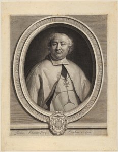 Porträtt av Nicolas Parfaict av Gérard Edelinck