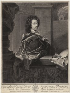 Porträtt av Tizian av Gérard Edelinck