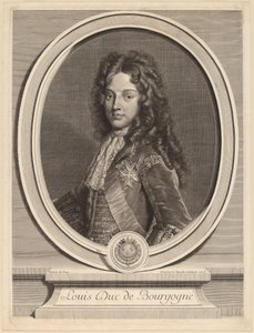 Louis, hertig av Bourgogne av Gerard Edelinck after François de Troy