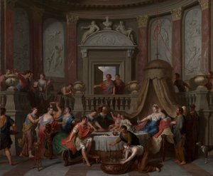 Cleopatras bankett, ca 1700 (olja på duk)