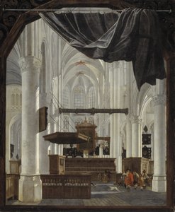 Interiör av Sint Gertrudiskerk i Bergen op Zoom