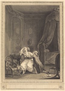 Sen omvändelse av Gerard Rene Le Vilain after Nicolas Lavreince