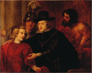 Filip IV av Spanien 1605-1665 skickar iväg sin bror Kardinal-Infante Ferdinand av Österrike 1609-1 av Gerard . Seghers