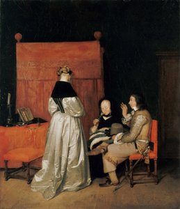 The Gallant Conversation The Paternal Admonition, ca 1654.