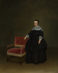 Margaretha van Haexbergen 1614-1676, ca 1666-67. av Gerard Terborch II