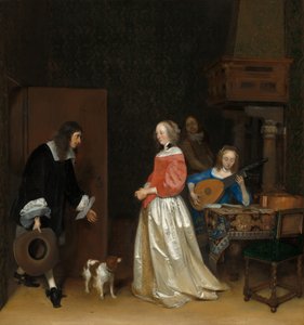 Friarens besök, c. 1658.
