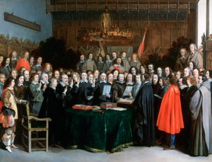 "Sverjan av eden om ratificering av fördraget i Münster", 1648