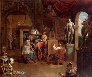 Konstnärsateljén, 1680-1720. av Gerard Thomas