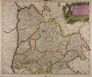 Delphinatus praefectura quae Gallis audit government of Daufhiné bipartitus in superiorem et inferiorem av Gerard Valck
