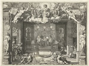 Allegori över Westminsterfördraget Fredsallegori mellan England och Förenade Nederländerna, 1674 av Gerard de Lairesse