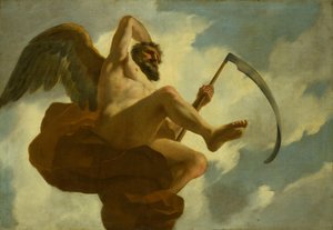 Saturnus: Allegorisk framställning av vården av spetälska och sinnessjuka