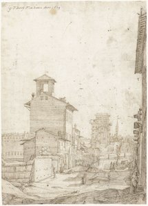 Utsikt över Via Panisperna till Santa Maria Maggiore, Rom