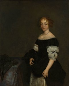 Aletta Pancras (1649-1707) Hustru till Francois de Vicq av Gerard ter Borch (II)