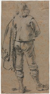 En man som står sedd från baksidan av Gerard ter Borch