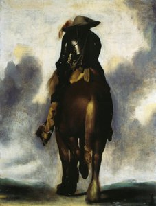 Man på hästryggen, sedd bakifrån av Gerard ter Borch