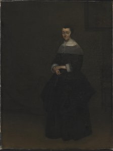 Porträtt av en dam av Gerard ter Borch