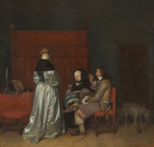 The Gallant Conversation, känd som Faderlig förmaning av Gerard ter Borch
