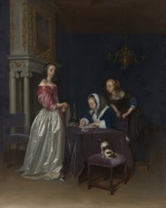 Curiosity, c.1660-62 av Gerard ter Borch