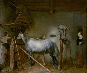 Häst i ett stall, c.1652-54