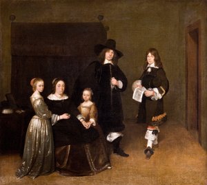 Porträtt av en familj, 1656 av Gerard ter Borch