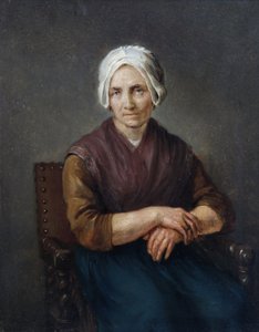 Porträtt av en sittande bondkvinna av Gerard ter Borch