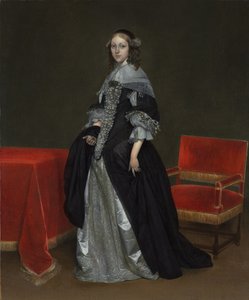 Porträtt av en kvinna, ca 1665 av Gerard ter Borch