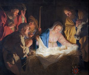 Herdarnas tillbedjan av Gerard van Honthorst