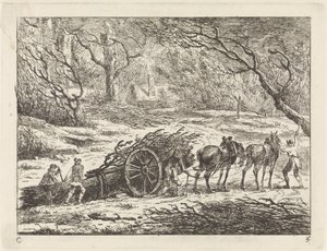 Landskap med en vagn dragen av två hästar Landskap (serie C) (serietitel)