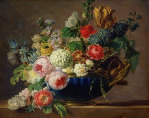 Vas med blommor