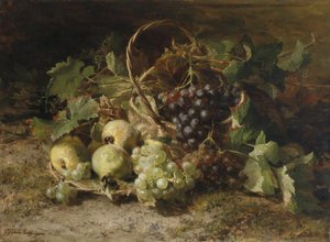 Nederländska: Stilleven met druiven en peren Stilleben med vindruvor och päron
